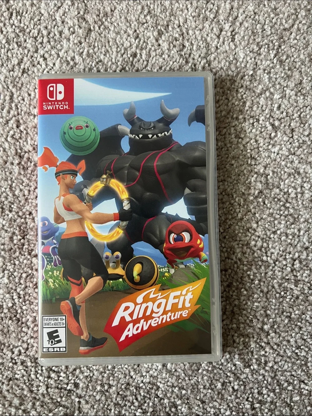 Nintendo Ring Fit Adventure Ring-Con and Leg Strap Set - Black & Gray